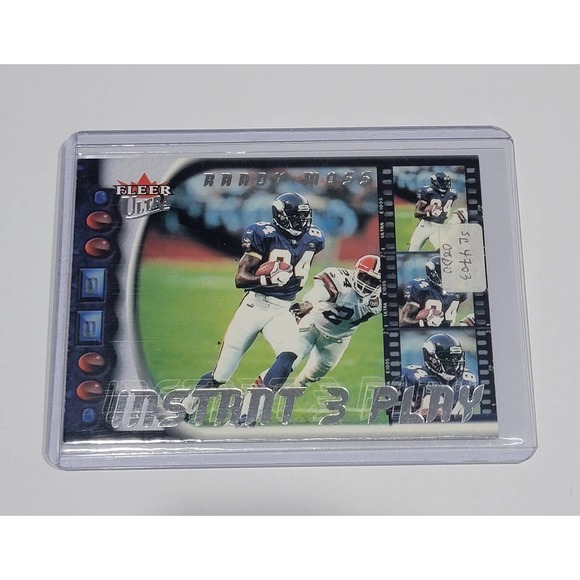 2000 Fleer Ultra Randy Moss Instant 3 Play Minnesota Vikings - Picture 1 of 2